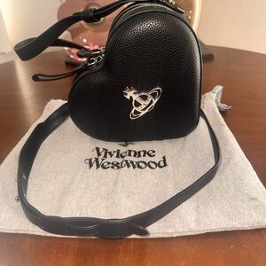 NWOT Vivienne Westwood Black Heart Mini Bag